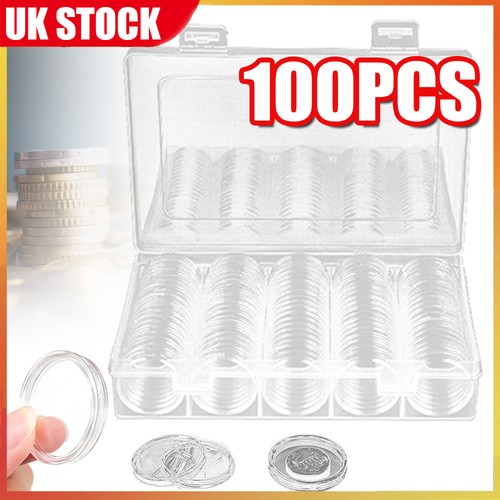 100pcs 30mm coin cases - 30mm,