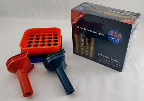 Coin wrappers sorting trays - +,