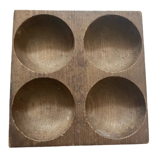 Vintage wood coin sorting tray - coin,