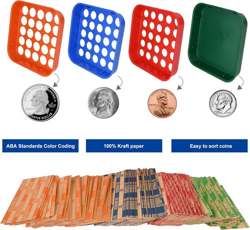 Stackable coin sorting tray - sorting,