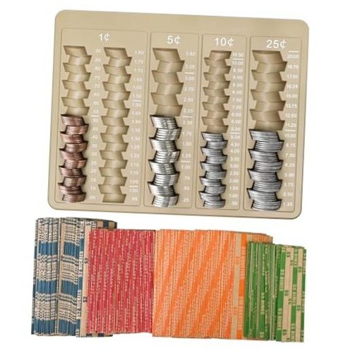 1pcs coin counter - 1pcs, tray
